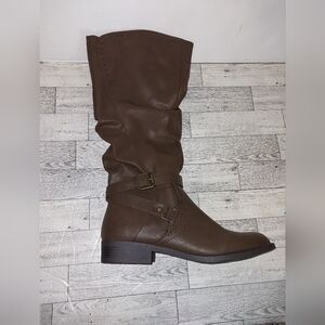 White Mountain Liona Brown Knee High Riding Boots